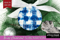 Blue Tie Dye Ornament PNG - Shibori PNG Sublimation Product Image 1