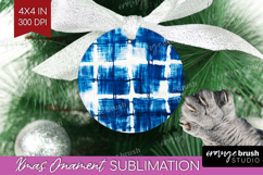 Blue Tie Dye Ornament PNG - Shibori PNG Sublimation Product Image 1