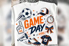 Game Day Soccer PNG, Soccer Ball Sublimation, Go Team Sports Product Image 2