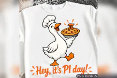 Hey Its Pi Day PNG, Cute Goose Pie Math Design, Funny Pi Day Product Image 2