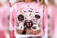 Stay Spooky Ghost PNG, Pink Coquette Halloween Design Product Image 3