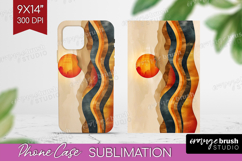 Boho Landscape Phone Case PNG - Minimalist Case PNG Product Image 1