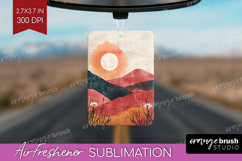 Boho Landscape Air Freshener PNG - Minimalist PNG Product Image 1
