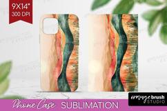 Boho Landscape Phone Case PNG - Minimalist Case PNG Product Image 1