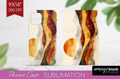 Boho Landscape Phone Case PNG - Minimalist Case PNG Product Image 1
