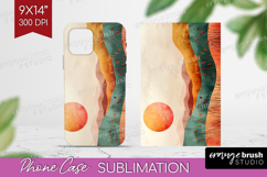 Boho Landscape Phone Case PNG - Minimalist Case PNG Product Image 1