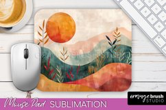 Boho Mouse Pad, Minimalist Landscape Mousepad Sublimation Product Image 1