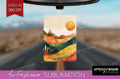 Boho Landscape Air Freshener PNG - Minimalist PNG Product Image 1