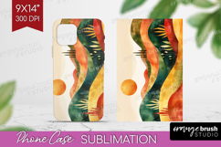 Boho Landscape Phone Case PNG - Minimalist Case PNG Product Image 1