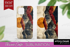 Boho Landscape Phone Case PNG - Minimalist Case PNG Product Image 1