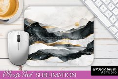 Boho Mouse Pad, Minimalist Landscape Mousepad Sublimation Product Image 1