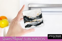 Boho Magnet Sublimation, Minimalist Landscape Magnet Design Product Image 1