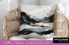Boho Pillow Cover - Minimalist Landscape Pillow Sublimation Product Image 1