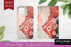 Boho Landscape Phone Case PNG - Minimalist Case PNG Product Image 1