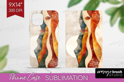 Boho Landscape Phone Case PNG - Minimalist Case PNG Product Image 1