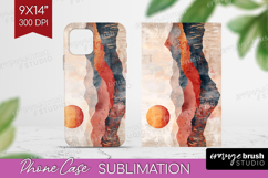 Boho Landscape Phone Case PNG - Minimalist Case PNG Product Image 1