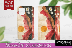 Boho Landscape Phone Case PNG - Minimalist Case PNG Product Image 1