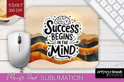 Inspirational Quote Mouse Pad Sublimation - Boho Mousepad Product Image 1