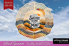 Inspirational Quote Wind Spinner Sublimation PNG - Boho Product Image 1