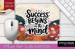 Inspirational Quote Mouse Pad Sublimation - Boho Mousepad Product Image 1