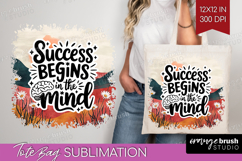 Inspirational Quote Tote Bag - Boho Tote Bag PNG Sublimation Product Image 1