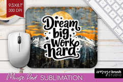 Inspirational Quote Mouse Pad Sublimation - Boho Mousepad Product Image 1