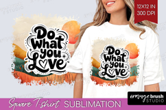 Inspirational Quote Square Tshirt Background - Boho PNG Product Image 1