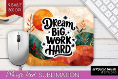 Inspirational Quote Mouse Pad Sublimation - Boho Mousepad Product Image 1