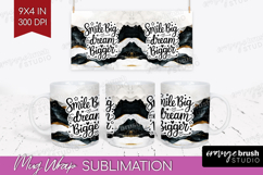 Inspirational Quote Mug Wrap - Boho Mug PNG Sublimation Product Image 1