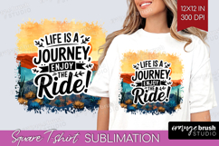 Inspirational Quote Square Tshirt Background - Boho PNG Product Image 1