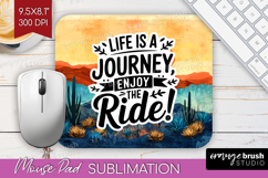 Inspirational Quote Mouse Pad Sublimation - Boho Mousepad Product Image 1