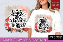 Inspirational Quote Square Tshirt Background - Boho PNG Product Image 1