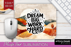 Inspirational Quote Mouse Pad Sublimation - Boho Mousepad Product Image 1