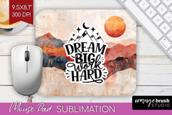 Inspirational Quote Mouse Pad Sublimation - Boho Mousepad Product Image 1