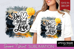 Inspirational Quote Square Tshirt Background - Boho PNG Product Image 1