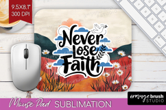 Inspirational Quote Mouse Pad Sublimation - Boho Mousepad Product Image 1