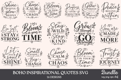 Boho Inspirational Quotes SVG Product Image 1