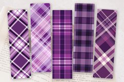 Purple Plaid Printable Crafted PNG Bookmark Sublimation Des Product Image 2
