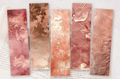 Luxury Rose Gold PNG Bookmark Sublimation Design Product Image 2