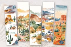 Watercolor Desert Landscape PNG Bookmark Sublimation Designs Product Image 2