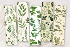 Cottage core Botanical Herbs PNG Bookmark Sublimation Design Product Image 2