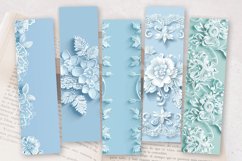 Bridal Baby Blue Laces PNG Bookmark Sublimation Designs Product Image 2