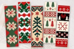 Knitted Christmas PNG Bookmark Sublimation Design Product Image 2