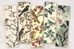 Birds and Hawthorn PNG Bookmark Sublimation Design Product Image 2