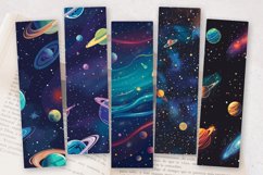 Space Galaxy Planets PNG Bookmark Sublimation Designs Product Image 2
