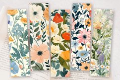 Delicate Flowers Garden PNG Bookmark Sublimation Designs Product Image 2