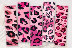 Pink Leopard Skin Christmas PNG Bookmark Sublimation Designs Product Image 2