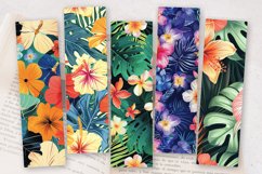 Tropical Paradise Flowers PNG Bookmark Sublimation Designs Product Image 2