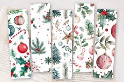 Watercolor Christmas elements PNG Bookmark Sublimation Desig Product Image 2