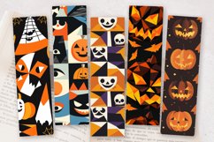 Halloween Geometric shape PNG Bookmark Sublimation Design Product Image 2